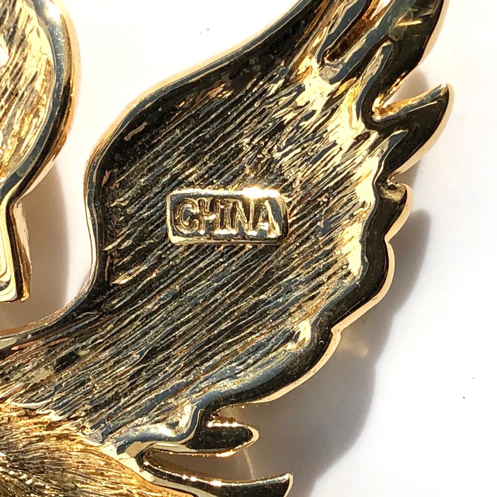 Bob Mackie Angel Pin Mosaic Enamel Gold Tone Brooch Guardian Angel Vintage 80s - Picture 4 of 16